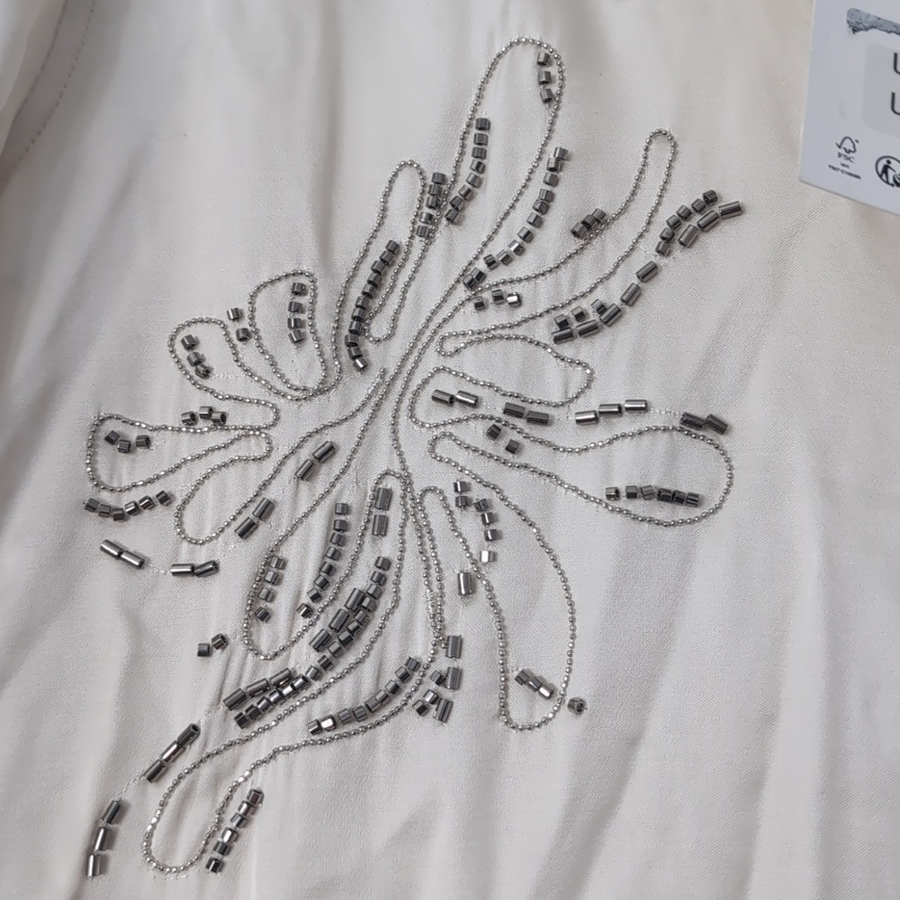 NWT Zara Embroidered Beaded Top - Picture 7 of 11